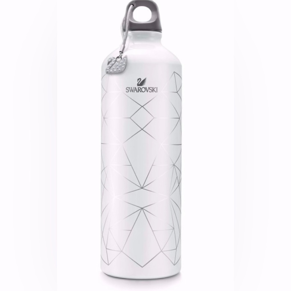 Swarovski Water Bottle with Crystal Swan Charm
